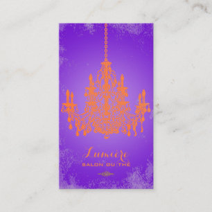 Carte De Visite lustre corail orange PixDezines / couleur DIY