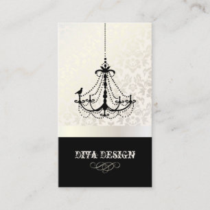 Carte De Visite Lustre + damas baroque /perle + biscuit