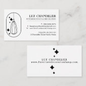 Carte De Visite Lustre De Décoration Du Mobilier (Devant / Derrière)