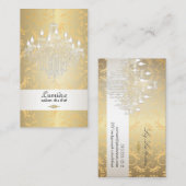 Carte De Visite Lustre en cristal PixDezines/do-it-yourself couleu (Devant / Derrière)