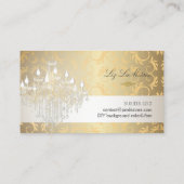 Carte De Visite Lustre en cristal PixDezines/do-it-yourself couleu (Dos)