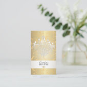 Carte De Visite Lustre en cristal PixDezines/do-it-yourself couleu (Debout devant)