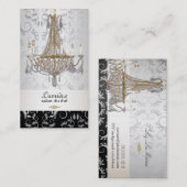 Carte De Visite Lustre en cristal PixDezines/do-it-yourself couleu (Devant / Derrière)