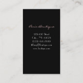 Carte De Visite Lustre français pourpre en bois de grange rustique (Dos)