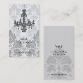 Carte de visite Lustre-gris de damassé (Top10) (Devant / Derrière)