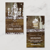 Carte De Visite Lustre minable de support de gâteau de (Devant / Derrière)