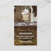 Carte De Visite Lustre minable de support de gâteau de (Dos)