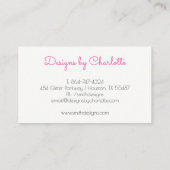 Carte De Visite Lustre moderne (Dos)