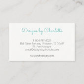 Carte De Visite Lustre moderne (Dos)