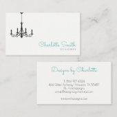 Carte De Visite Lustre moderne (Devant / Derrière)