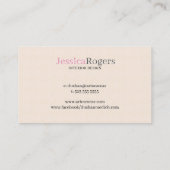 Carte De Visite Lustre noir Design d'intérieur Arrière - plan beig (Dos)