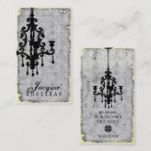 Carte De Visite Lustre Passionné - gris de la CHROMATOGRAPHIE (Devant / Derrière)