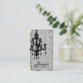 Carte De Visite Lustre Passionné - gris de la CHROMATOGRAPHIE (Debout devant)