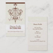 CARTE DE VISITE :: lustre - Sharon Perillo 2 (Devant / Derrière)