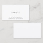 Carte De Visite Lustre simple élégant professionnel moderne simple (Devant / Derrière)