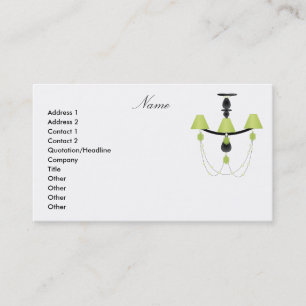 Carte De Visite Lustre vert
