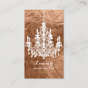 Carte De Visite lustres en faux cuivre noir+blanc PixDezines