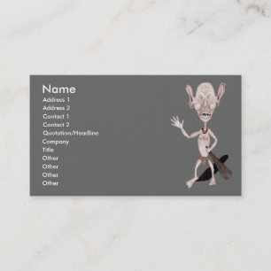 Carte De Visite Lutin fâché
