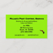 Carte De Visite Lutte contre les parasites (Dos)