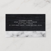 Carte De Visite Lux Elegant Velvet and Marble Trim (Dos)