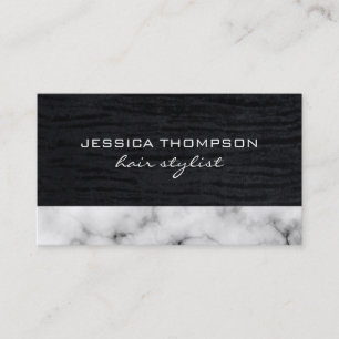 Carte De Visite Lux Elegant Velvet and Marble Trim