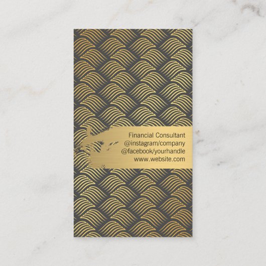 Carte De Visite Lux Gold Weaver (Dos)