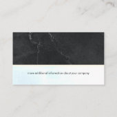 Carte De Visite Lux | Marbre noir (Dos)