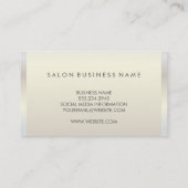 Carte De Visite Lux métallique moderne (Dos)