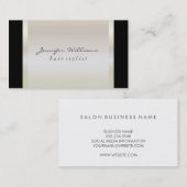 Carte De Visite Lux métallique moderne (Devant / Derrière)