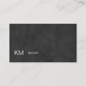 Carte De Visite Lux noir | exécutif | Minimal simple (Devant)