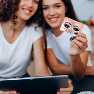 Carte De Visite Lux rose d'égouttements de parties scintillantes