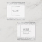 Carte de visite Luxe à la mode élégant de carré (Devant / Derrière)