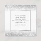 Carte de visite Luxe à la mode élégant de carré (Dos)