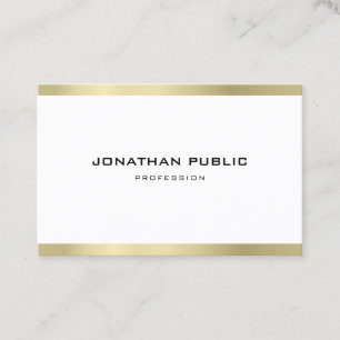 Carte De Visite Luxe à la mode professionnel minimaliste élégant