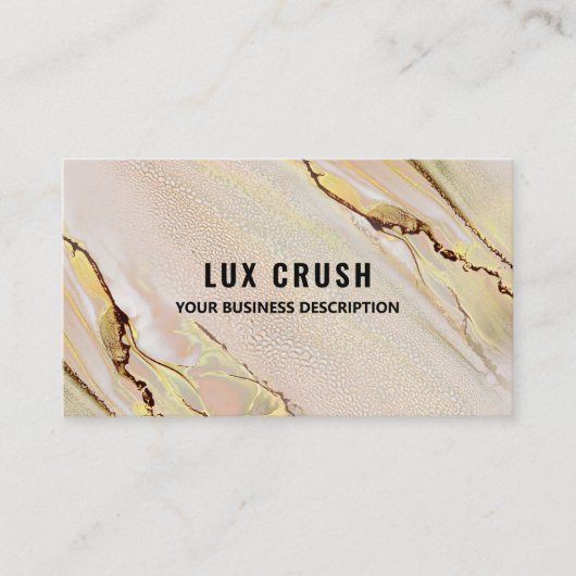 Carte De Visite Luxe Alcool Encre Cheveux Beauté de peau (Devant)