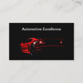 Carte De Visite Luxe automobile épais Noir Core (Devant)