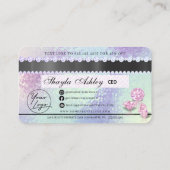 Carte De Visite Luxe Beauté Drity Holographique Style de crédit Bu (Dos)