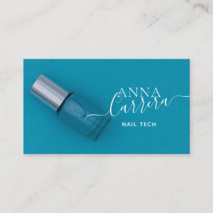 Carte De Visite Luxe Blue Nail Color Nail Tech Nail Salon