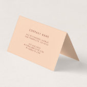 Carte De Visite Luxe Brown (Dos)