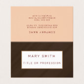 Carte De Visite Luxe Brown (Extérieur déplié)