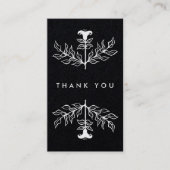 Carte De Visite Luxe Chic élégant Lily Commande Merci Achat (Devant)