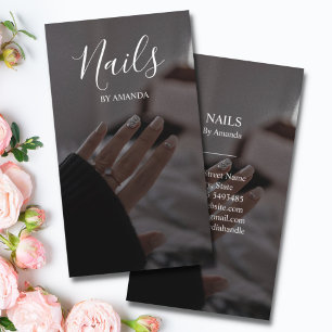Carte De Visite Luxe Chic Nails Salon Manicure Nail Art Beauté