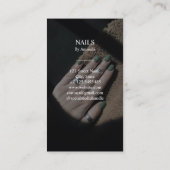 Carte De Visite Luxe Chic Nails Salon Manicure Nail Art Beauté (Dos)