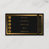 Carte De Visite Luxe Chien Groomer Professionnel Ajouter Votre Tex (Dos)