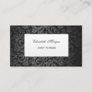 Carte De Visite Luxe Classieux Élégant ,Damassé