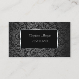 Carte De Visite Luxe Classique Élégant, Damassé