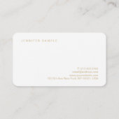 Carte De Visite Luxe créatif simple élégant professionnel (Dos)