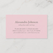 Carte De Visite Luxe de la feuille d'or moderne chic (Dos)