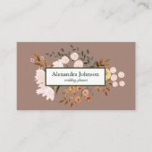 Carte De Visite Luxe de la feuille d'or moderne chic (Devant)