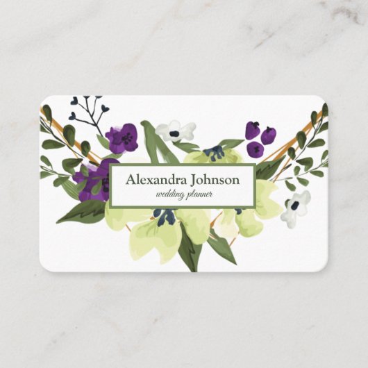 Carte De Visite Luxe de la feuille d'or moderne chic (Devant)